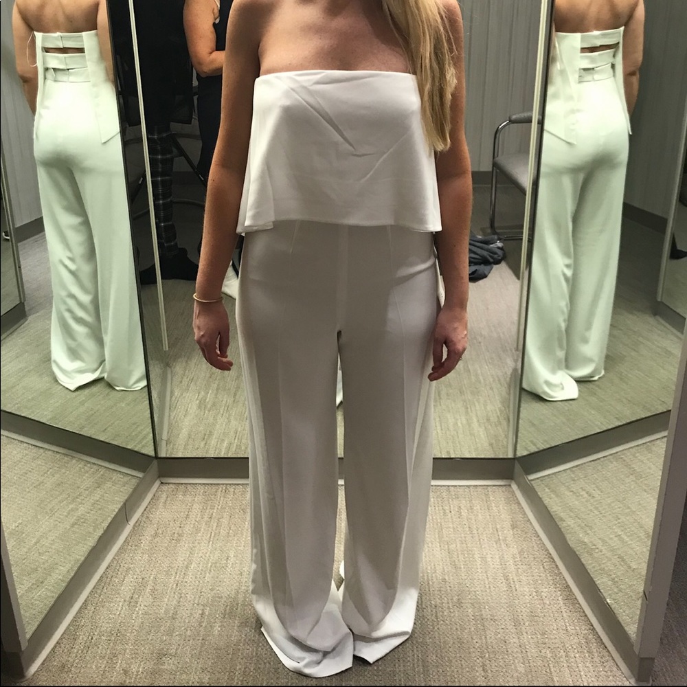 Jay Godfrey ivory jumpsuit